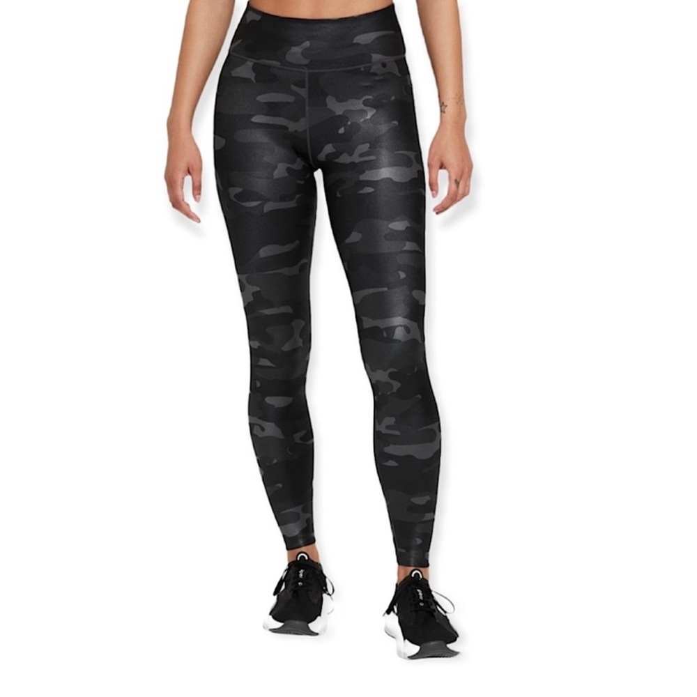 Nike One 3X Dri-Fit Plus Size Black Camouflage Leggings! NEW!
